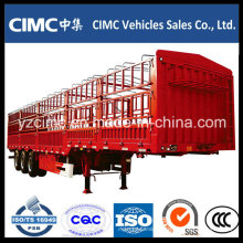 China Cimc 40 Tons 3 Axles Cargo Fence Trailer